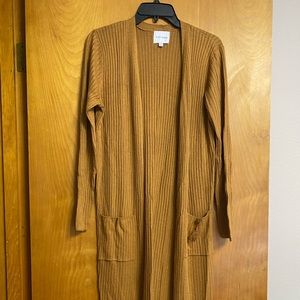 Long cardigan sweater, size large